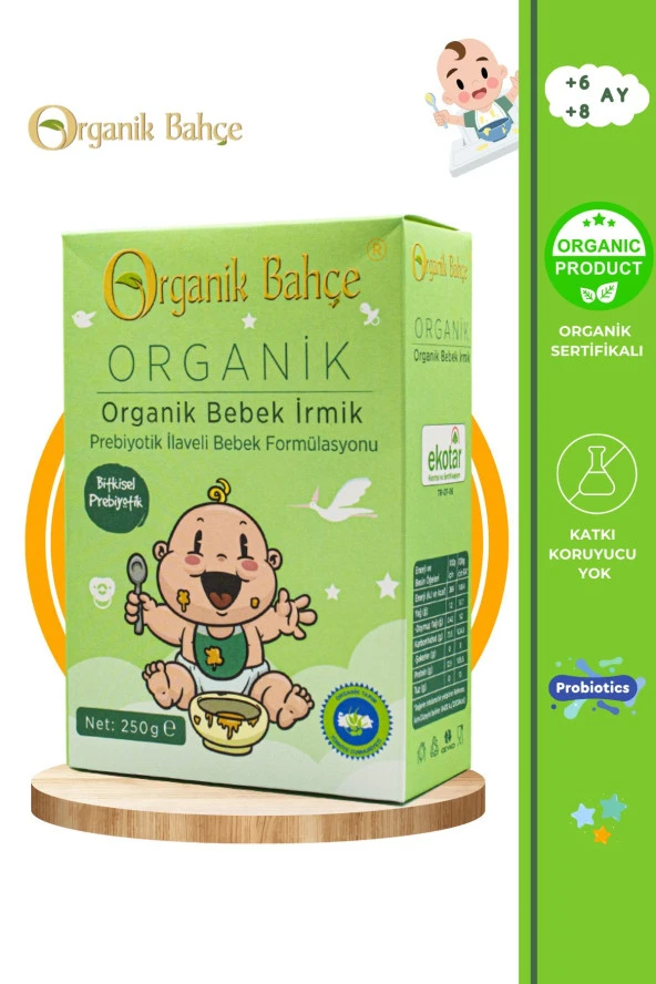 Organik Bebek Irmik 250 Gr