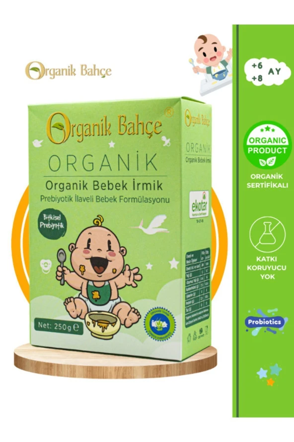 Organik Bahçe Organik Bebek Irmik 250 Gr