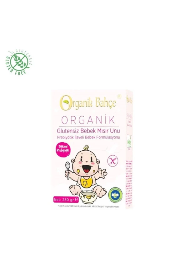 Organik Glutensiz Bebek Mısır Unu 250 gr