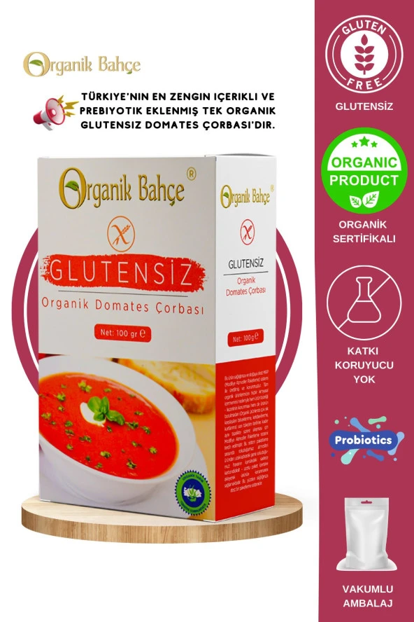 Organik Glutensiz Domates Çorbası 100 Gr