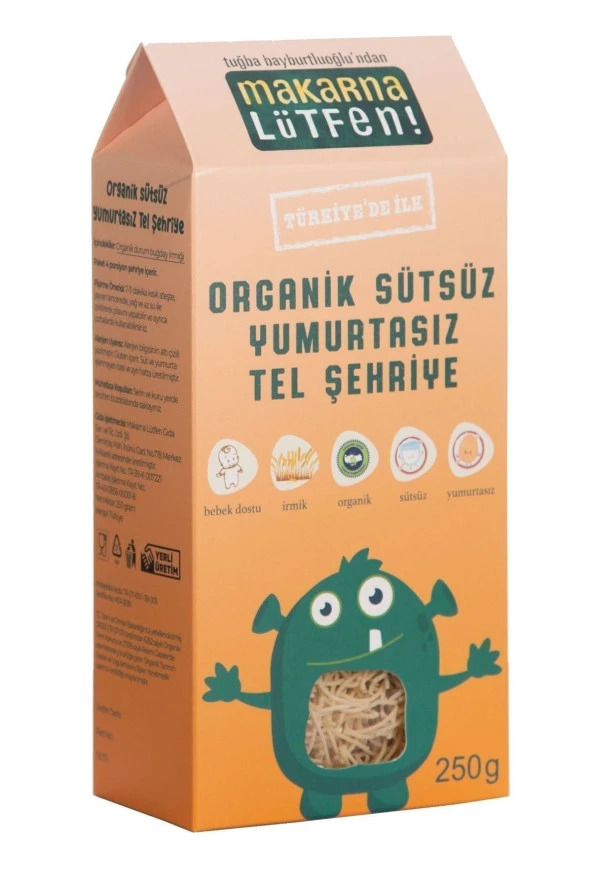 Organik Sütsüz Yumurtasız Tel Şehriye - 2