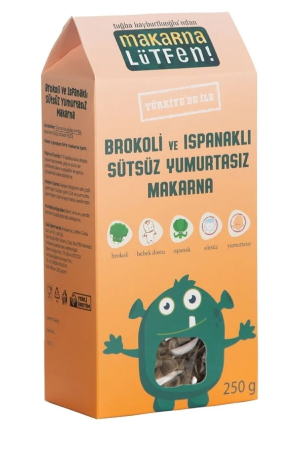 Brokoli & Ispanaklı Sütsüz Yumurtasız Makarna - 2