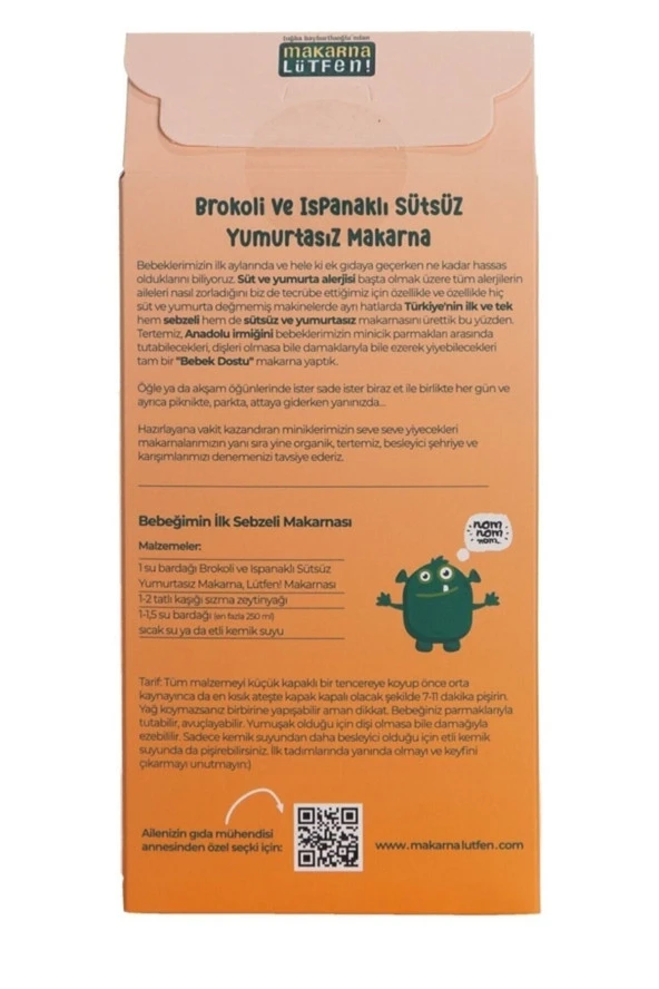 Brokoli & Ispanaklı Sütsüz Yumurtasız Makarna - 3