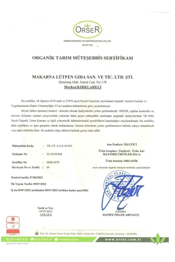 Organik Sütsüz Yumurtasız Tel Şehriye - 4