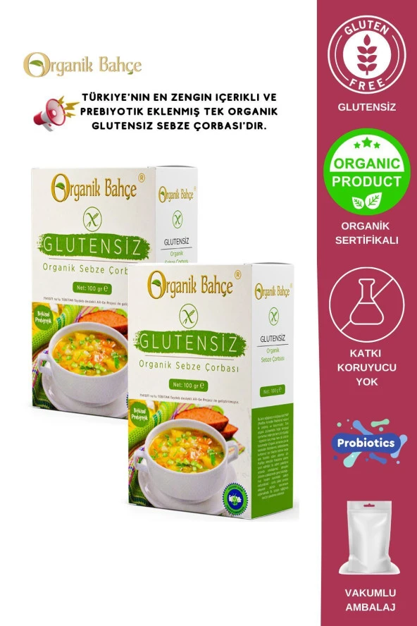 Glutensiz Sebze Çorbası 2 Adet x 100 gr