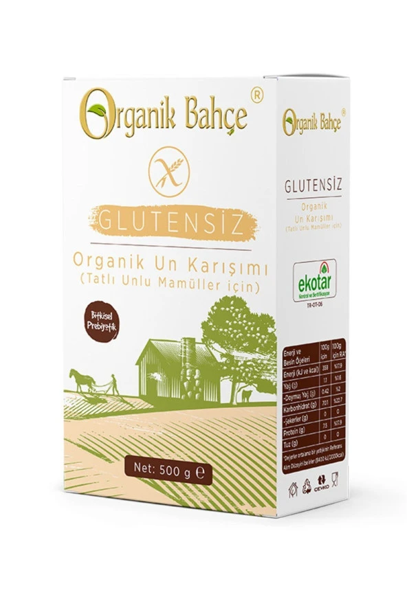 Organik Glutensiz Tatlı Un Karışımı 500 Gr