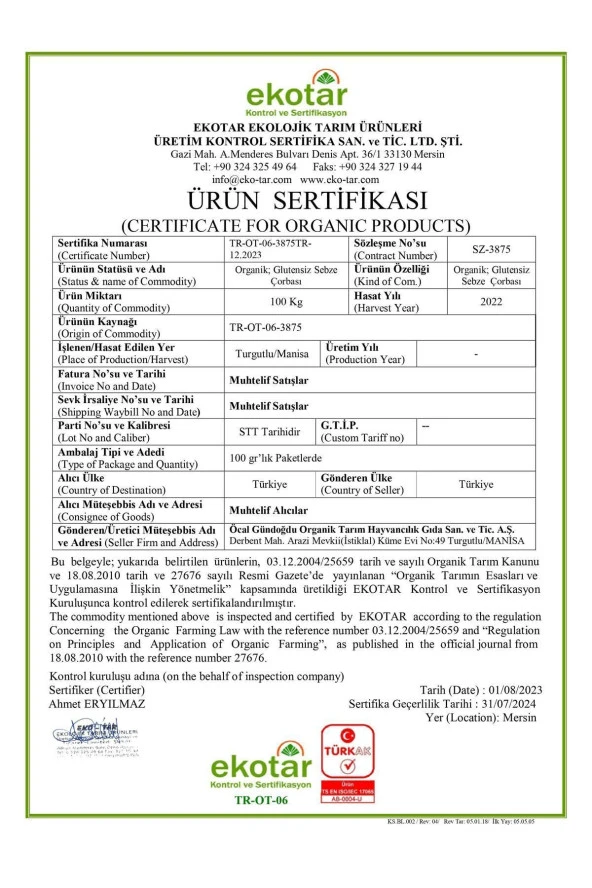 Glutensiz Sebze Çorbası 2 Adet x 100 gr - 4