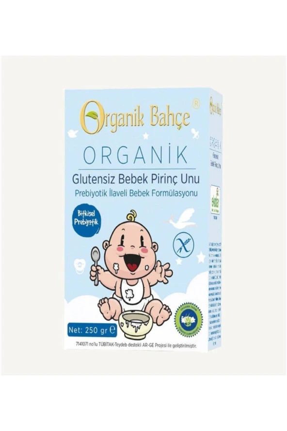 M Organik Glutensiz Bebek Pirinç Unu 250 gr