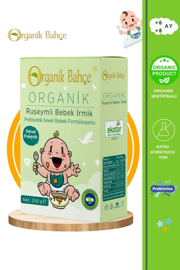 Ruşeymli Bebek Irmik 250 gr Organik