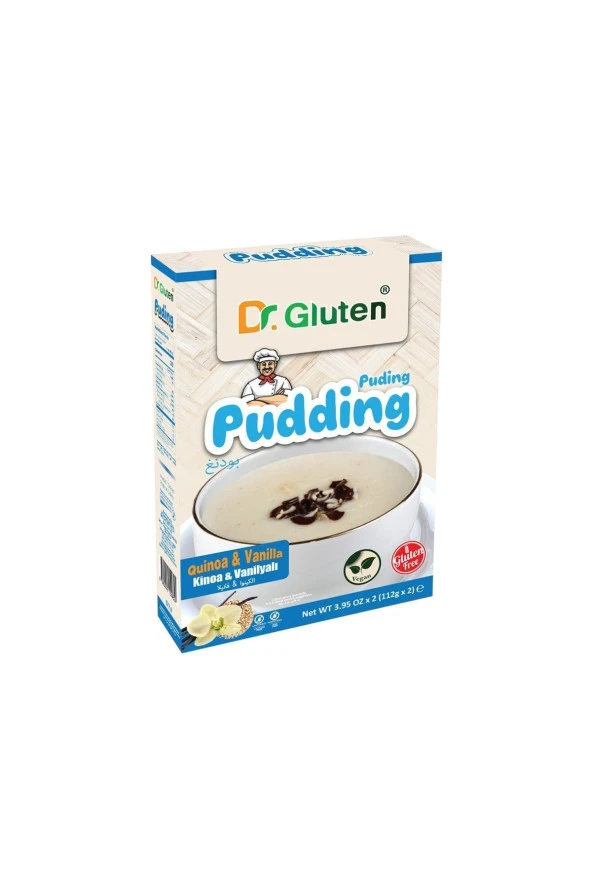 Dr. Gluten Glutensiz Vanilya Ve Kinoalı Puding 112 G X 2 Adet