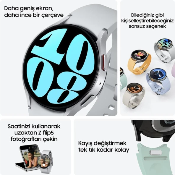 Samsung Galaxy Watch 6 44mm Gümüş Akıllı Saat - 5