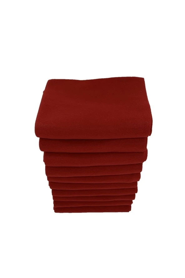 Kırmızı Polar Şal 10 Adet Cafe, Restuarant , Otel Şal - 2