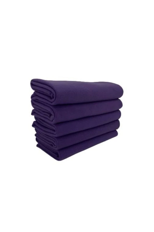 Mor Polar Şal Renk 5 Adet Cafe Restaurant Otel Şal 75 Cm X 180 Cm Ölçüsünde - 2