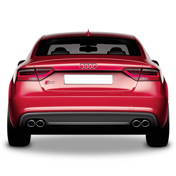 Audi A5 B9 için Sportback S5 Arka Tampon Eki - Difüzör (Plastik)