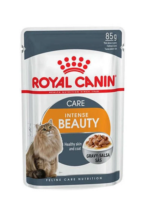 Royal Canin Cat FHN İntense Beauty Gravy Kedi Konservesi 85 gr.