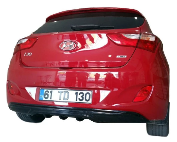 Hyundai İ30 (2011-2016) için Arka Tampon Eki - Difüzör (Plastik)