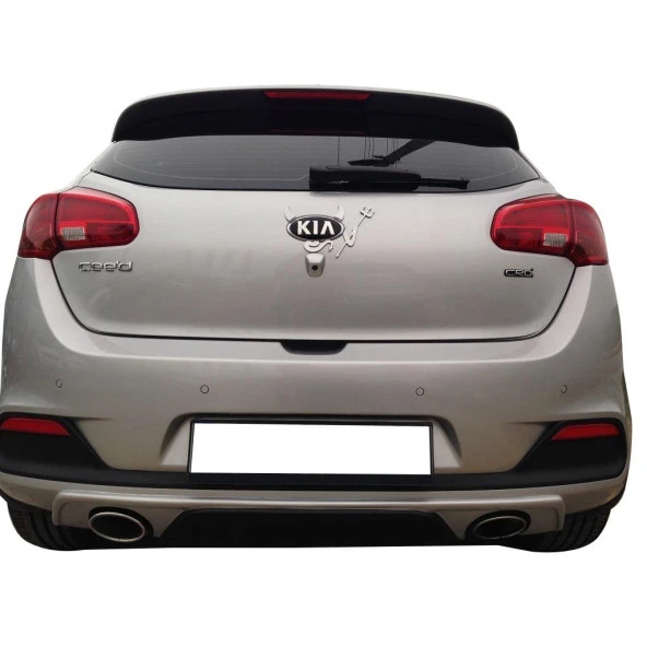 Kia Ceed (2013-2016) için Arka Tampon Eki - Difüzör (Plastik)