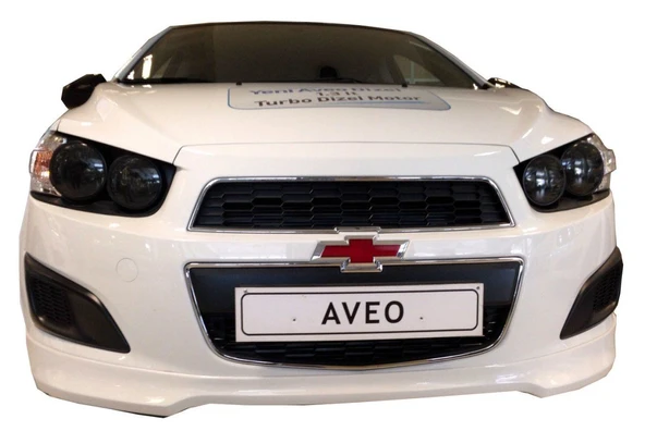 Chevrolet Aveo Uyumlu Hatchback - Sedan Uyumlu 2012 Sonrası Ön Tampon Ek (Plastik) - 1