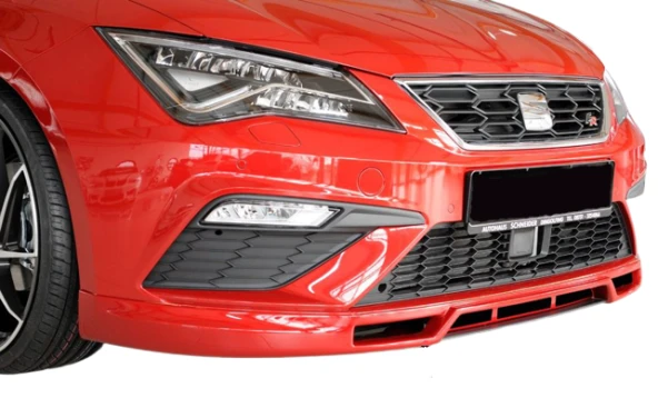 Seat Leon Mk3.5 için -5F (2017-2020) Rieger Style Fr Uyumlu Ön Tampon Ek (Plastik) ürün görseli