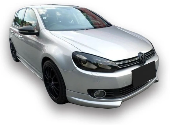 Volkswagen Golf 6 için 2009 - 2012 Ön Tampon Ek (Plastik)