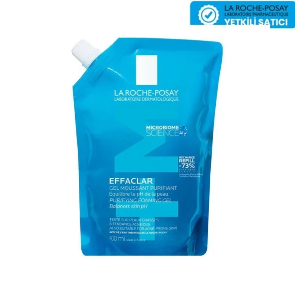 La Roche Posay Effaclar Yağlı Ciltler İçin Temizleme Jeli Yeniden Dolum Paketi 400 ml