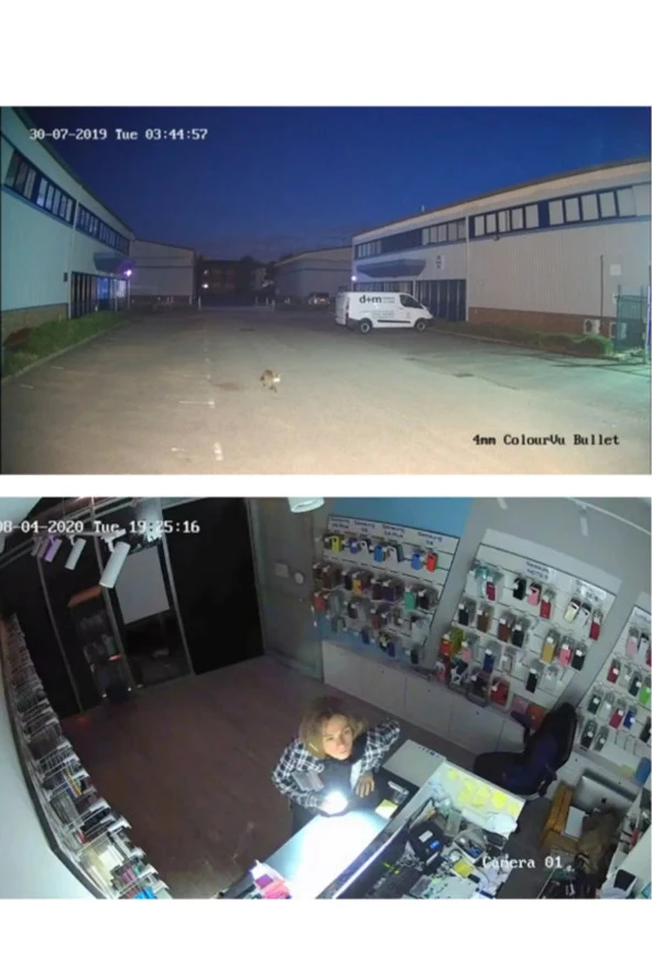 Colorvu Gece Karanlıkta Renkli 4 Dış Ortam Ahd Kameralı Güvenlik Kamera Kuruluma Hazır - Resim 2