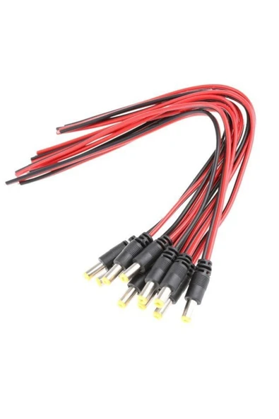 10 Lu Cctv Güvenlik Kamera 12 Dc Power Jak Jack- Kalın Kesit - A Kalite - 2