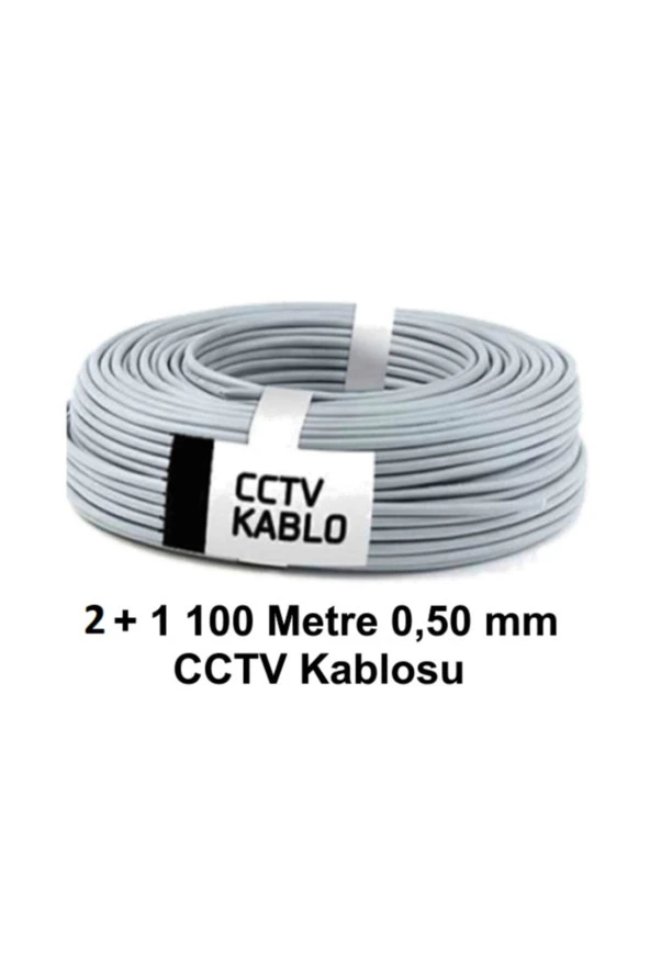 100 Metre 2+1 (0,50)cctv Kablo