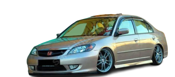 Honda Civic Vtec için 2 (2001 - 2006) Marşpiyel Seti (Plastik)
