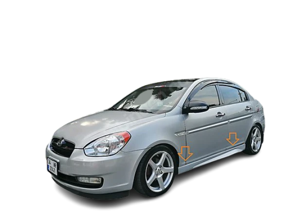 Hyundai Era (2006 için - 2012) Marşpiyel Seti (Plastik)