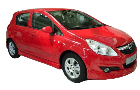 Opel Corsa D için (2007-2015) Opc Line Yan Marşpiyel Seti (Plastik)