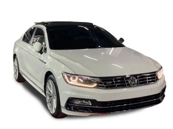 Volkswagen Passat B8 için R Line (2015 - 2022) Yan Marşpiyel Seti (Plastik)