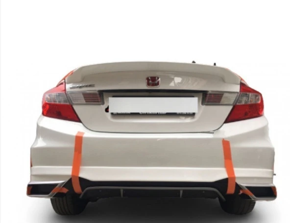 Honda Civic Fd6 için Egzoz Görünümlü Difüzör (Plastik)