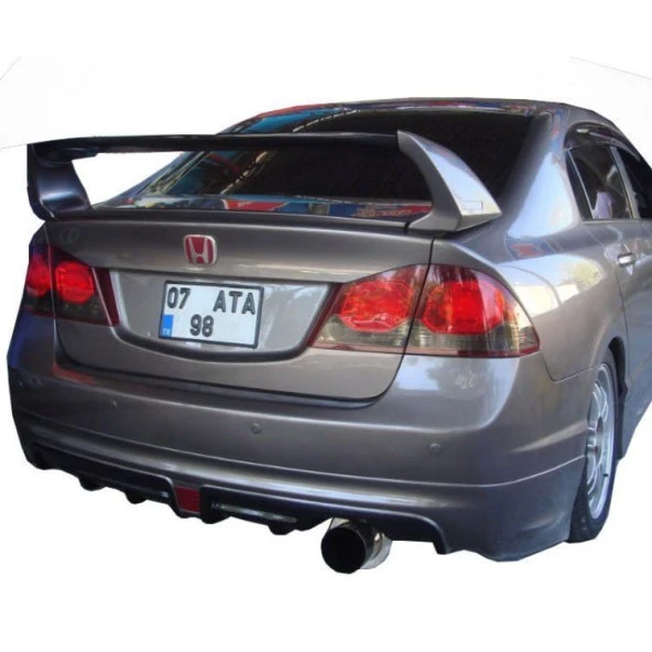 Honda Civic Fd6 için Mugen Rr Arka Ek (Plastik) Sağdan Çift