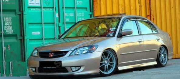 Honda Civic Vtec için 2 Yan Marşpiyel -Plastik