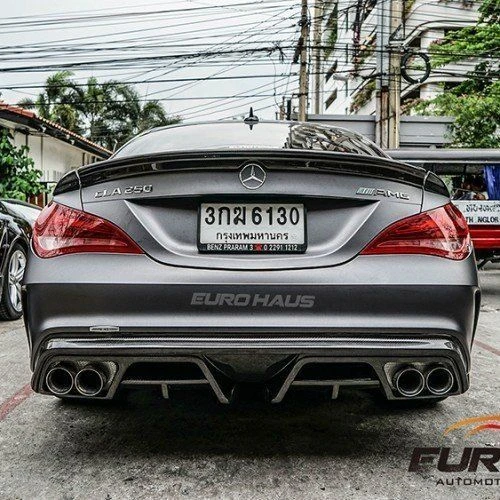 Mercedes W117 Uyumlu Cla Serisi Amg Piecha Arka Tampon Difüzör - 1