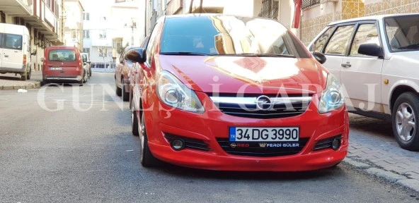 Opel Corsa D için Ön Ek Makyajsız, Makyajlı