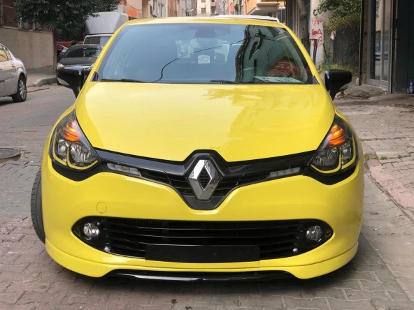 Renault Clio 4 için Makyajsız Ön Ek 2 Parça (Plastik)