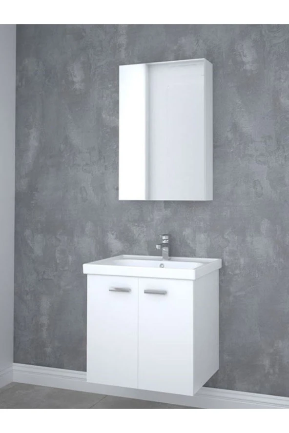 Terra 65 Cm Beyaz Banyo Dolabı