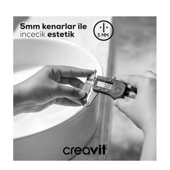 Creavit LP146 Loop 45 cm Kare Çanak Lavabo - 3