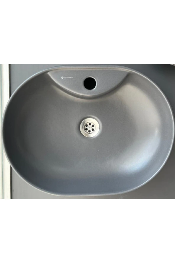 Seramiksan Alto Lavabo Mat Antrasit 50 Cm