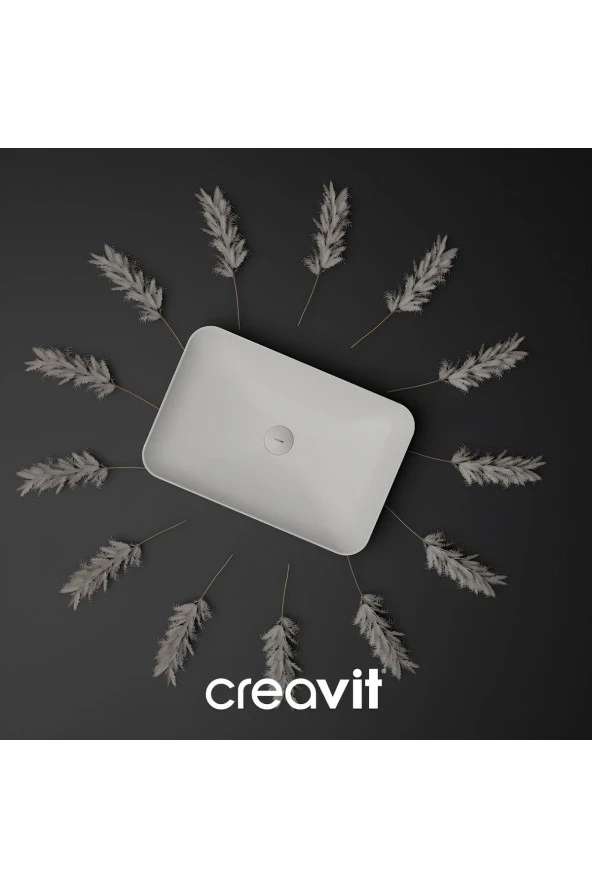 Creavit  Ultra Dikdörtgen Çanak Tipi Lavabo 60 Cm ürün görseli