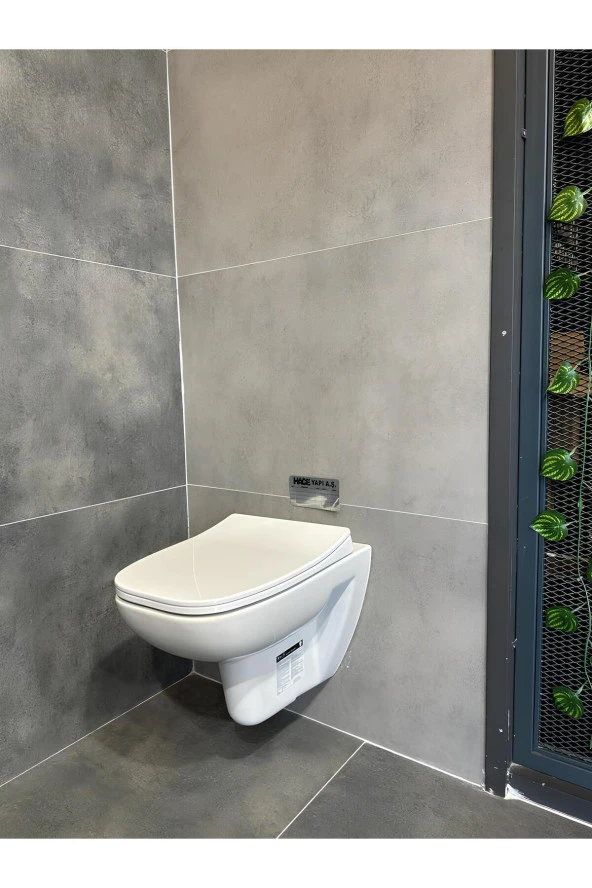 Newarc Energy Kanallı Asma Klozet , Yavaş Kapanan Kapak