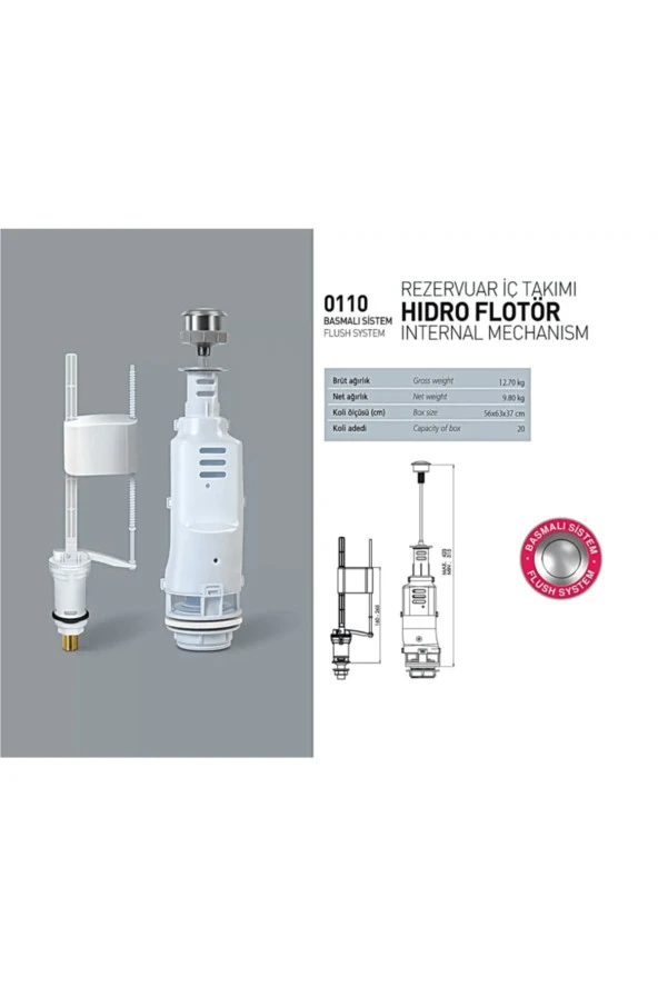 Nkp Tek Kademeli Iç Takım