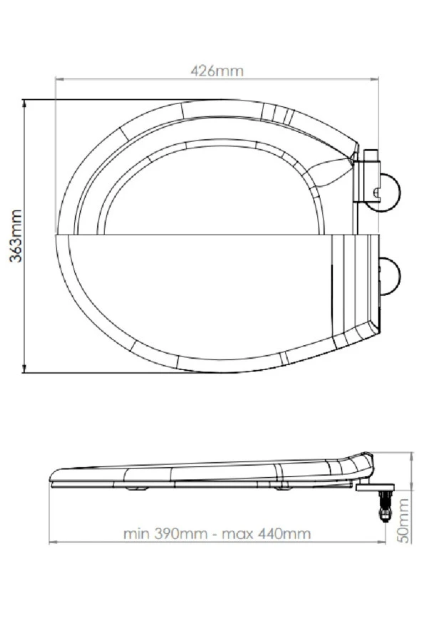 Nova Oscar Thermoplast Yavaş Kapanan Klozet Kapağı - 3