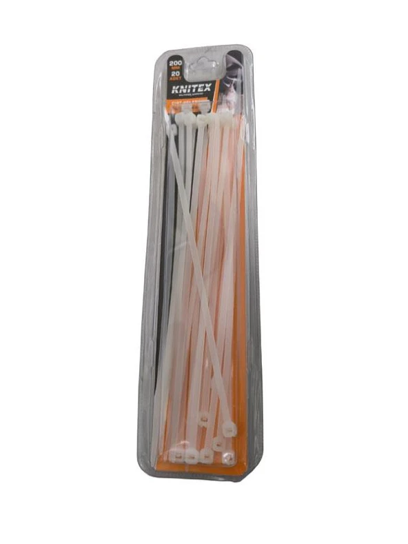 BEYAZ CIRT KELEPÇE 20 cm - Plastik Kelepçe 20 cm - 1