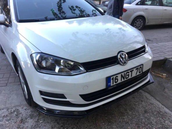 Volkswagen Golf 7 için Düz Ön Lip