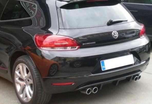 Volkswagen Scirocco Makyajsız için Çift Çıkış Difüzör - 1