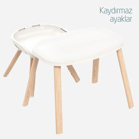Maxi-Cosi Moa 8’i Bir Arada Çok Fonksiyonlu Mama Sandalyesi Yükseltici Tabure Yazı Masası Beyond White Eco - 4