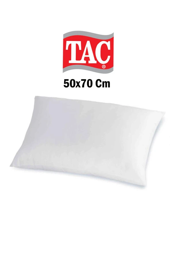 Taç Comfort Boncuk Elyaf 50x70 Yastık Beyaz